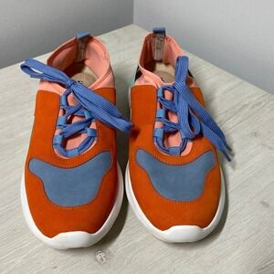 Vaneli Sport Womens Color Block Shikira Sneakers Orange Blue Peach 9N Athleisure